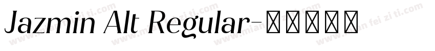 Jazmin Alt Regular字体转换